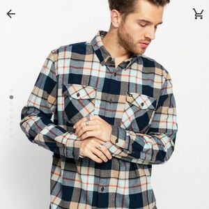 NWOT QUICKSILVER • Men’s Flannel • Size Large • 98% Cotton